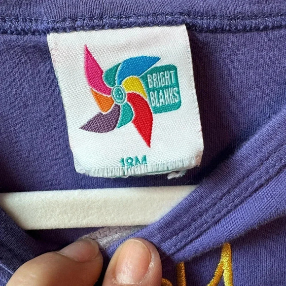 Toddler LSU top - purple and yellow, 18 months - Picture 3 of 4